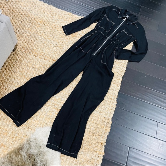 Black zipper jumpsuit - Picture 7 of 12